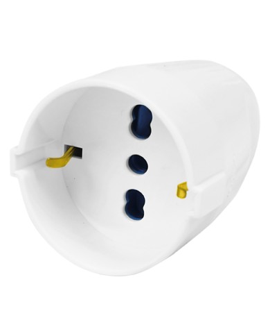 PRESA VOLANTE SCHUKO art.CE36B - (scatola appendibile)
