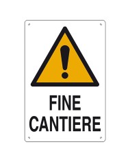 CARTELLO FINE CANTIERE cm 60 x 40