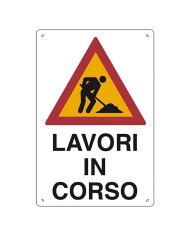 CARTELLO LAVORI IN CORSO cm 40 x 60