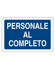 CARTELLO PERSONALE AL COMPLETO cm 40 x 60