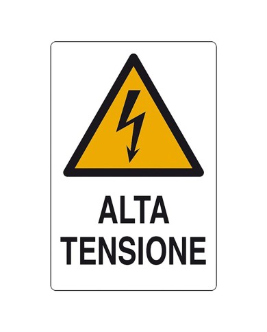 CARTELLO ALTA TENSIONE cm 20 x 30