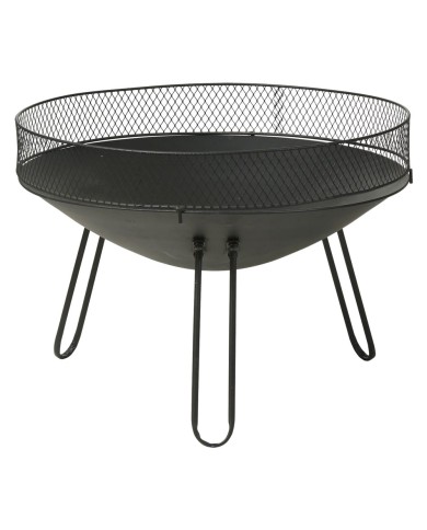 BRACIERE CIRCOLARE IN METALLO CON PROTEZIONE Ø cm 60 x h.44