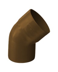 CURVA 45° PER TUBO PLUVIALE IN PVC 45° Ø 80 (aperta)
