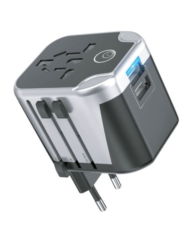 ADATTATORE CARICATORE CONVERTIBILE DA VIAGGIO 12W