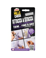 ADESIVO MILLECHIODI ATTACCA STACCA gr. 44 - trasparente