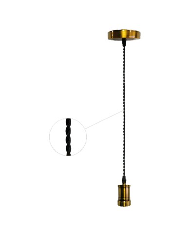 LAMPADARIO IN METALLO VINTAGE CT100B colore ottone