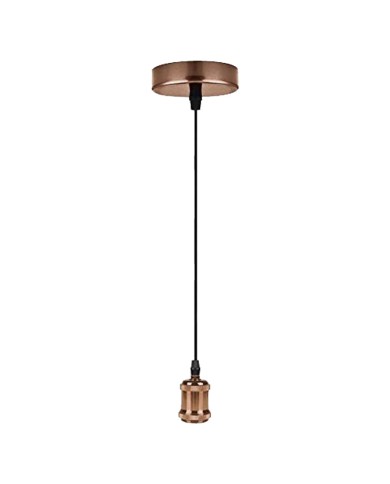 LAMPADARIO IN METALLO VINTAGE CM1040 colore ramato chiaro