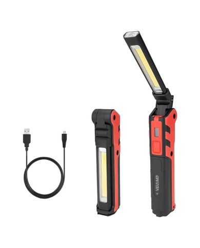 LAMPADA PORTATILE RICARICABILE led 5W (luce) + 3W (torcia)