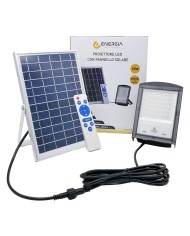 PROIETTORE A LED CON PANNELLO SOLARE 25W (pannello 8W) - cm 18 x 12,6 x 3 300 lumen