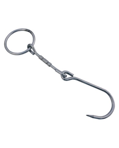 GANCIO SNODATO CON ANELLO mm. 260x7