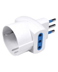 ADATTATORE art.CE37B - spina 2P + T 10A - scatola appendibile