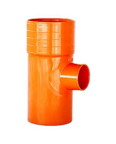 DERIVAZIONE A T RIDOTTA 87° IN PVC 1