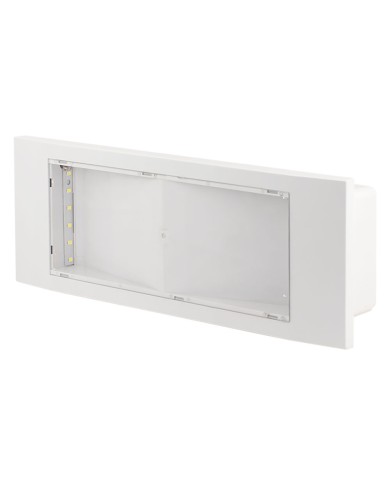 LAMPADA EMERGENZA DA PARETE SE 300 SE 2W led - cm.29,3 x 10,2 x 5,5 - 130 lumen