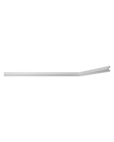 CORNICE DECORATIVA PER SOFFITTO SERIE LUXSTYL mod. L3919 - mm. 19 x 39 x 2 mt