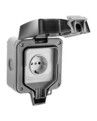 PRESA PER CONNESSIONI ESTERNE SMART TUYA cm 11 x 17 x 11