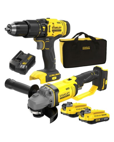 TRAPANO+SMERIGLIATRICE A BATTERIA SFMCK471D2S-QW kit 2 pezzi