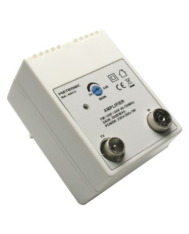 AMPLIFICATORE INTERNO 1 IN 1 OUT 1 ingresso FM UHF VHF - 1 uscita TV