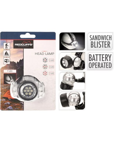 LAMPADA FRONTALE LED 7 led