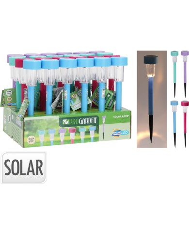 LAMPADA IN PLASTICA AD ENERGIA SOLARE cm 5 x h.36