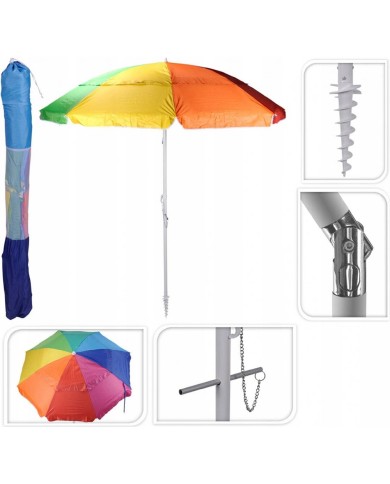 OMBRELLONE DA SPIAGGIA PALO CON SNODO LUX 2