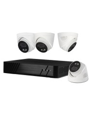 KIT VIDEOSORVEGLIANZA 455051 NVR 8 canali + 4 telecamere Dome 4 MPX
