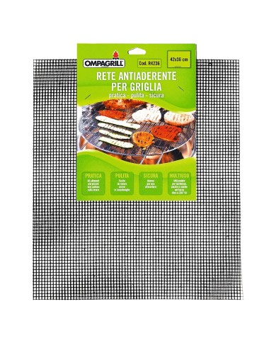 RETE ANTIADERENTE PER GRIGLIARE cm 42x36