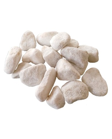 CIOTTOLI ORNAMENTALI BIANCO CARRARA granulometria