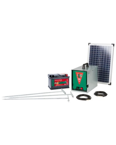 ELETTRIFICATORE A PANNELLO SOLARE IN KIT SAVANNE 3000 12V - energia: carica 4,5 J - scarica 3 J (max.)