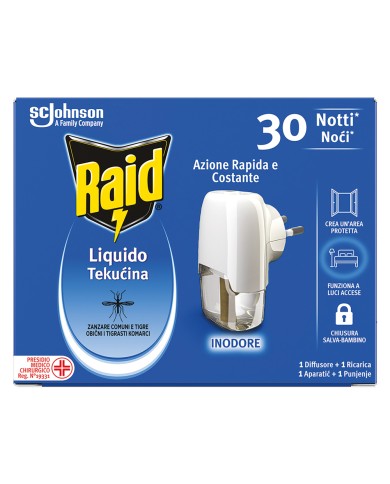 ANTIZANZARE ELETTRICO AD EMANAZIONE con 1 ricarica liquida