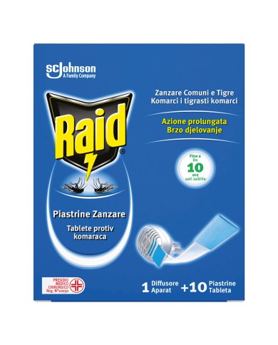 ANTIZANZARE ELETTRICO A PIASTRINE BASE con 10 ricariche