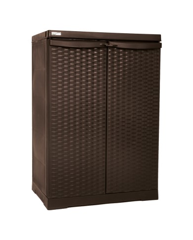 ARMADIO BASSO RATTAN WENGE cm L 65x P 45x H 91