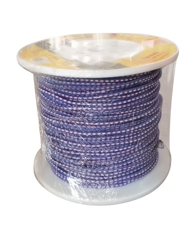 MOLLA ELASTICA LEGABAGAGLI IN BOBINA D. mm 8 x mt. 200 - col. blu
