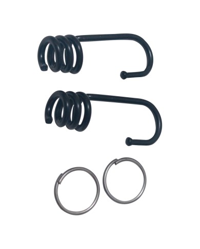 GANCI PER MOLLA ELASTICA 3,2 mm - in ferro - cf 2 pz