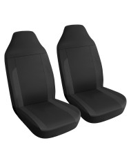 COPRISEDILE NIZZA NERO set da 4 pezzi - 2 sedili + 2 poggitesta
