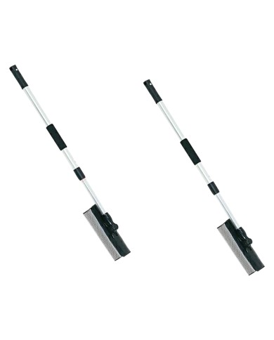 SPAZZOLA PULIVETRO PER AUTO CLEAR con manico telescopico