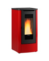 STUFA A PELLET DAHIANA 5.0 10 kW - colore bordeaux