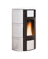 TERMOSTUFA A PELLET ISIDE IDRO 5.0 19 kW - colore bianco