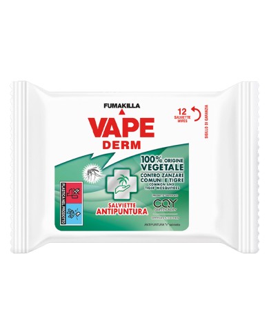 SALVIETTE ANTIPUNTURA VAPE DERM pz.12