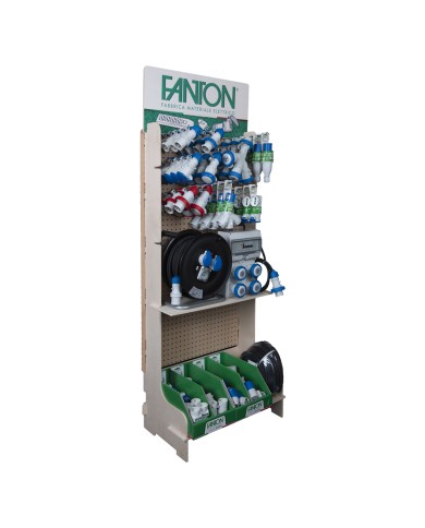 ESPOSITORE MATERIALE ELETTRICO CIVILE INDUSTRIALE 112 pezzi misti