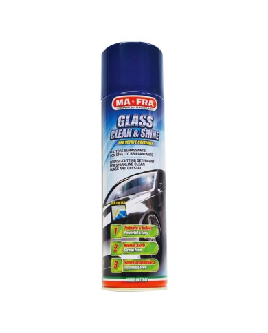 DETERGENTE SGRASSANTE VETRI E CRISTALLI GLASS CLEAN E SHINE ml 500
