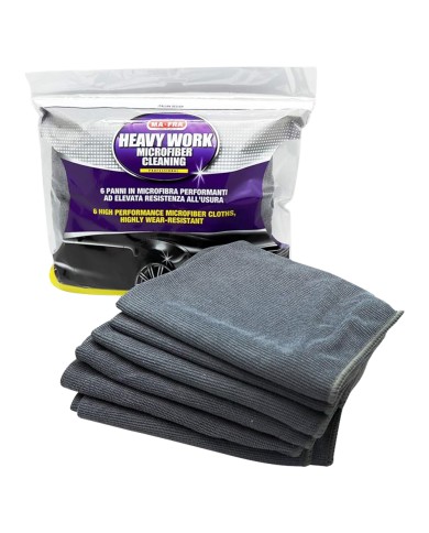 PANNO IN MICROFIBRA PER AUTOVETTURE HEAVY WORK cm 60 x 40 - cf. da 6 panni