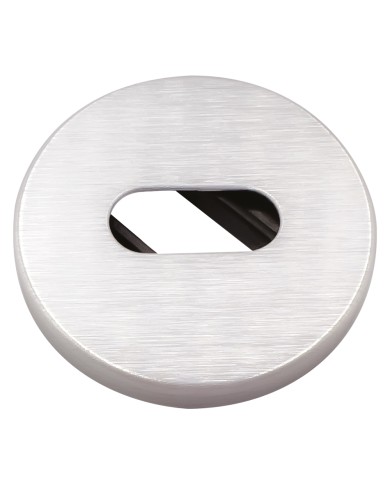 BOCCHETTA TONDA PER MANIGLIA FLOSS mm 45 - cromo satinato - foro Yale
