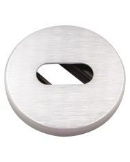 BOCCHETTA TONDA PER MANIGLIA FLOSS mm 45 - cromo satinato - foro Yale