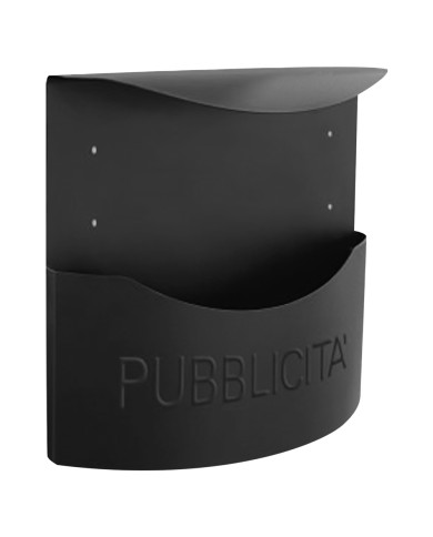 CASSETTA PORTAPUBBLICITA VIOLA cm 34,5x12,5x H 35 - antracite