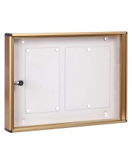 BACHECA PORTA AVVISI 2 FOGLI cm 48x5x h.35 - bronzo