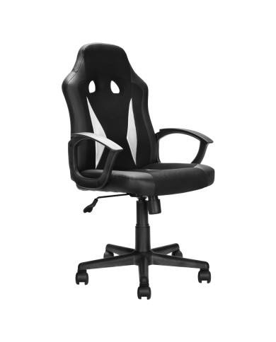 SEDIA DA GAMING nero - cm 60 x 63,5 x h. 98,5 - 108