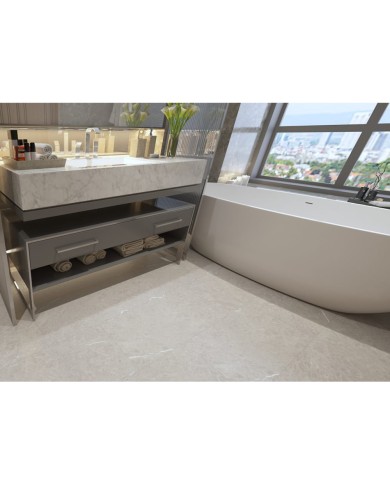 BATTISCOPA IN SPC PER LAMINATO SERIE LITE STONE colore grigio pietra