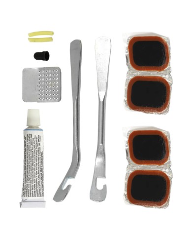 KIT RIPARAZIONE BICICLETTE set 12 pezzi