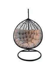 POLTRONA SOSPESA BAKU cuscino grigio chiaro - monoposto