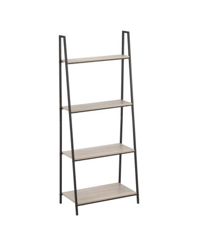 SCAFFALE ORGANIZER IN METALLO E LEGNO cm 60 x 35 x H 148 - 4 ripiani